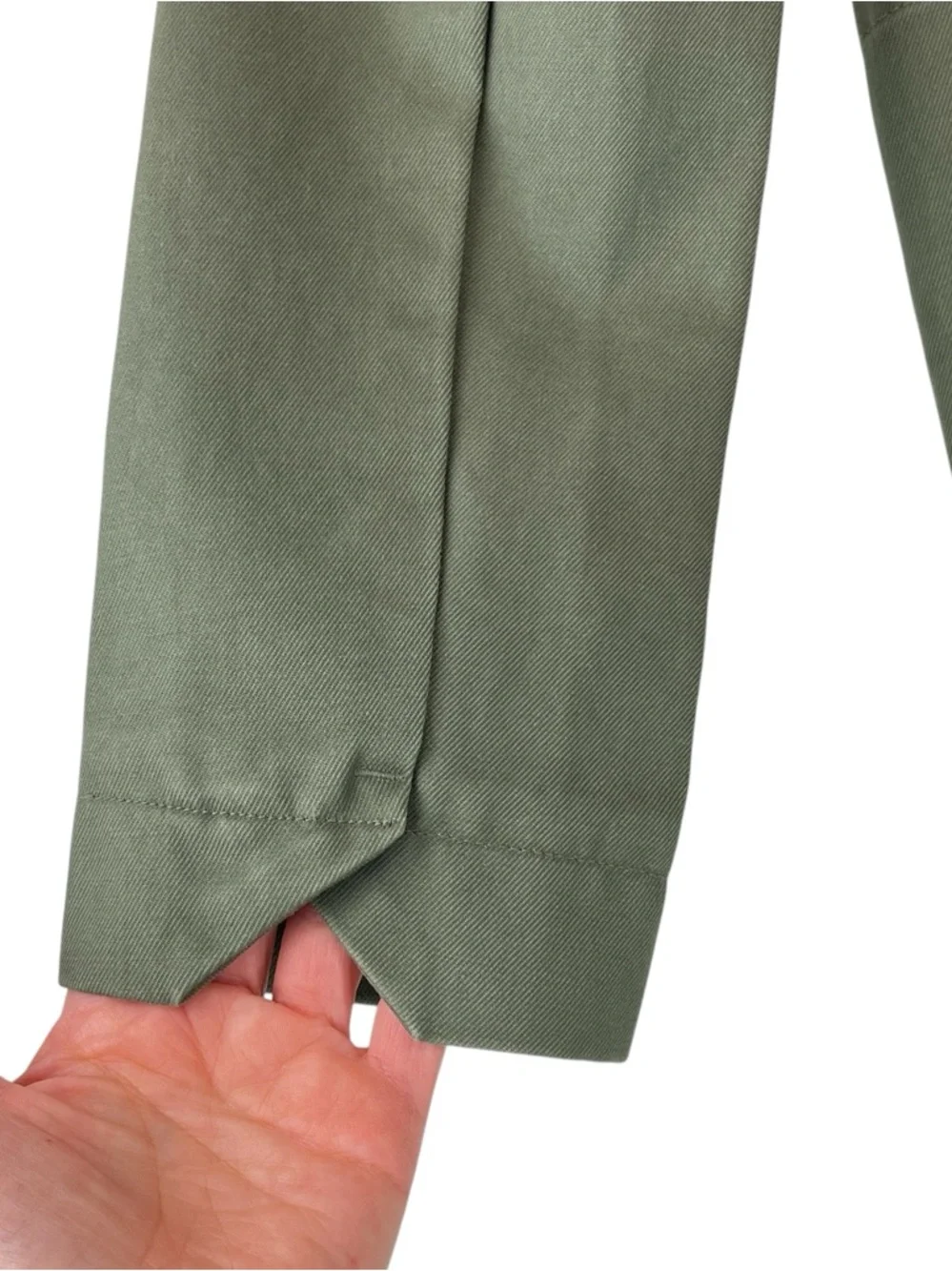 Zadig & Voltaire Vedam Bis Military Green Skull Cotton Utility Jacket Flaws Sz L - Picture 8 of 15
